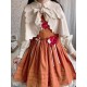 Miss Point Chubby Fox In The Forest Apple Embroidered Overdress(2nd Reservation/Full Payment Without Shipping)